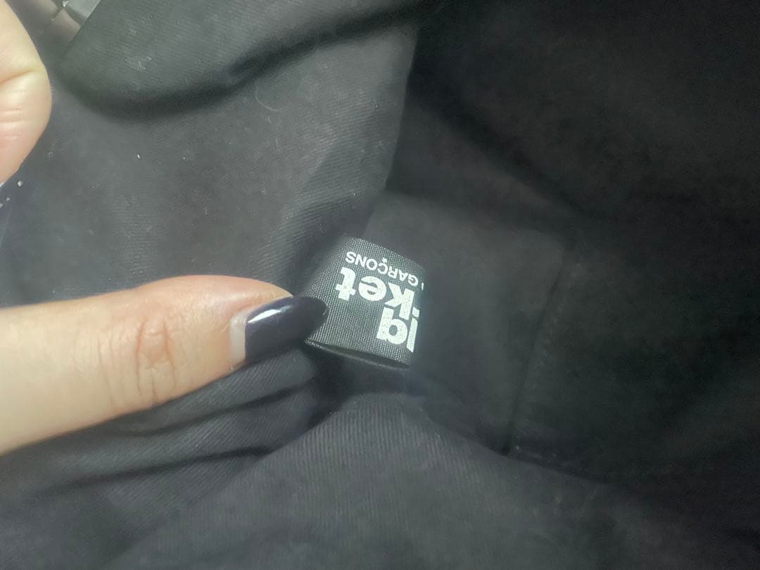 最終値下げ【COMME des GARÇONS】 闇市PVCトートバッグブラック