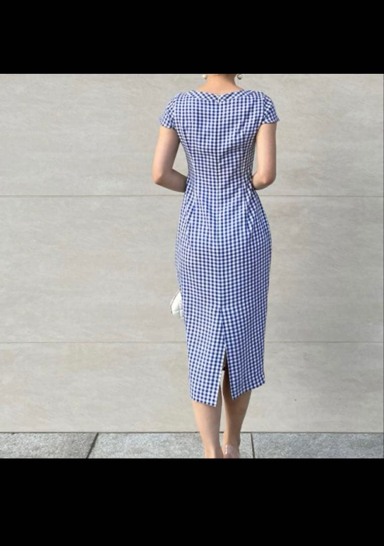 【JENNE 完売品】オードリールック ギンガムチェック ワンピース　Mサイズ