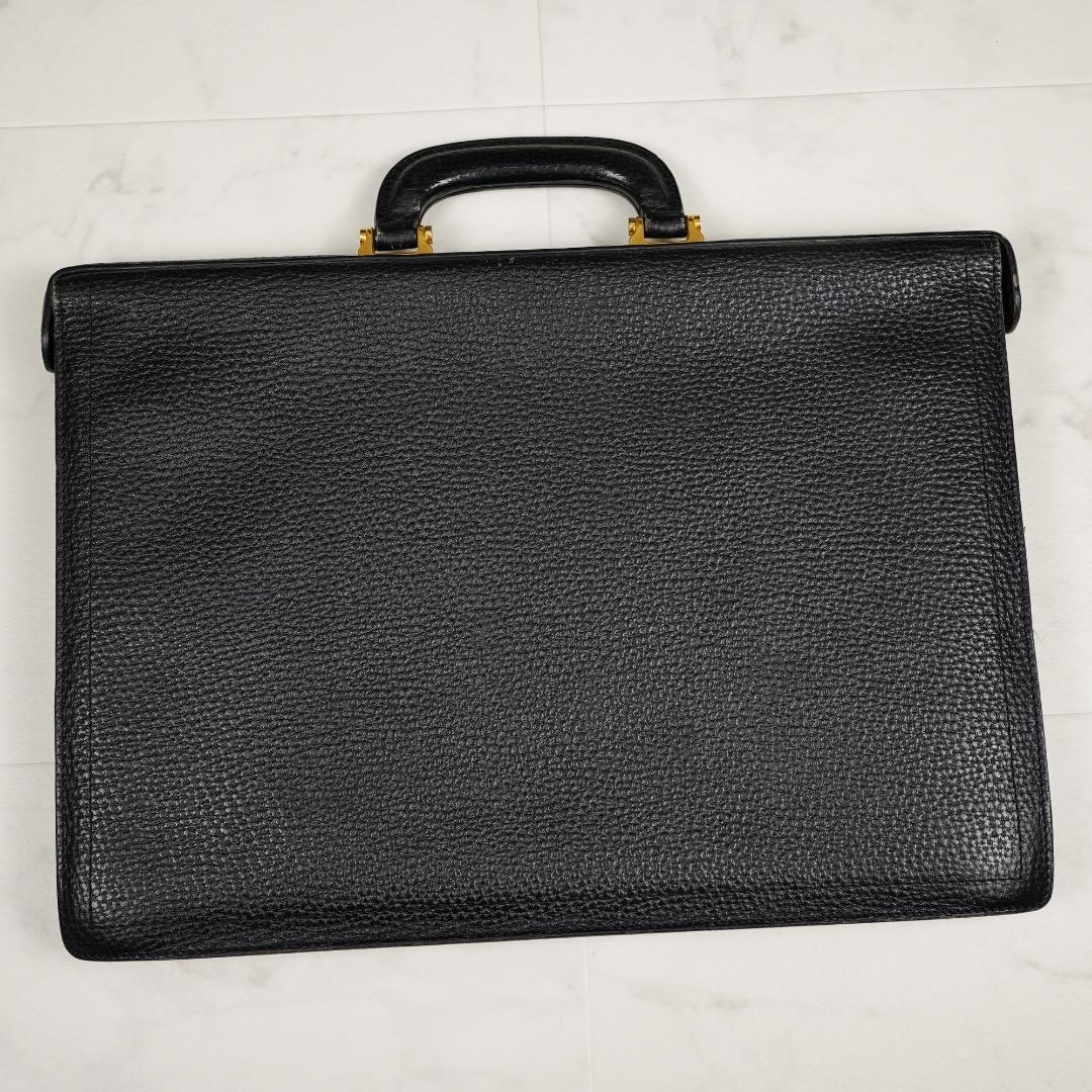 LOEWE ビジネスバッグ ブラック レザー カデナ クロシェット キーx2