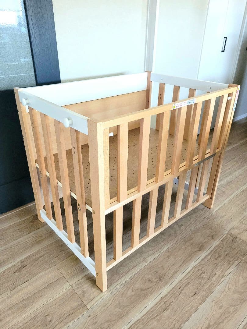 本日17時半まで！5WAY ミニベビーベッド グロージュ