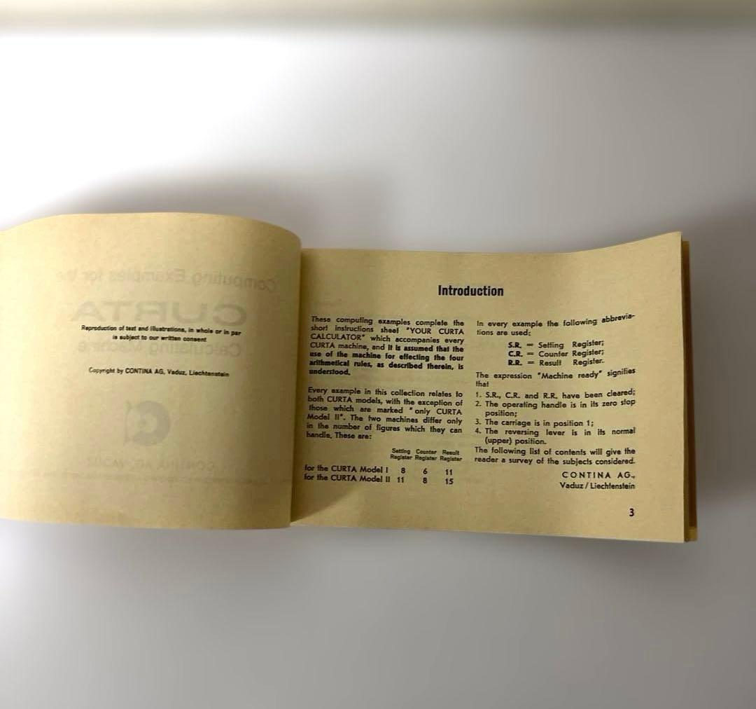 【希少品】Curta Type I メカニカル計算機 ケース、説明書付き