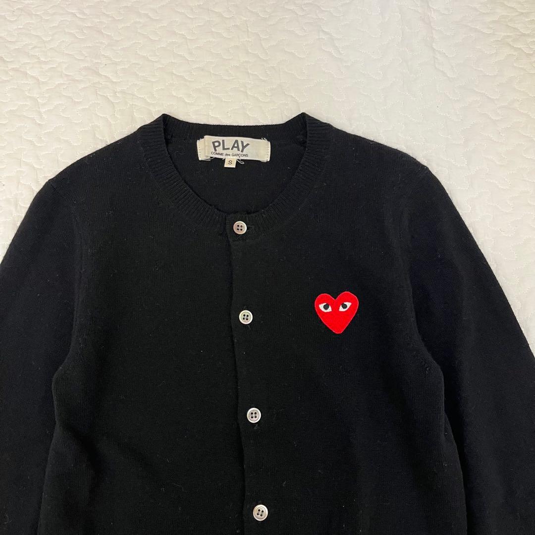 中*島様 PLAY COMME des GARCONS カーディガン 黒 S レ