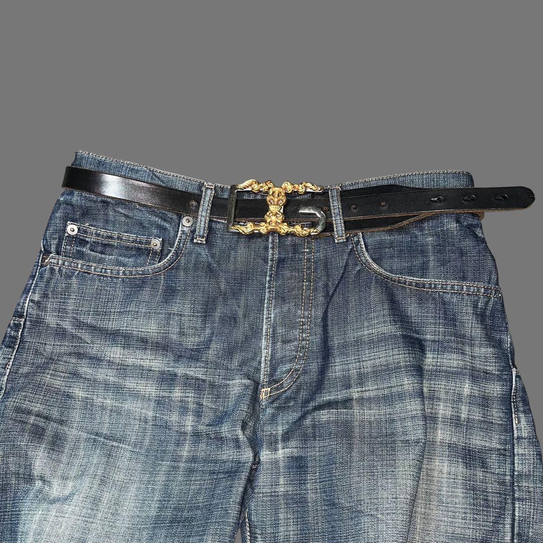 DOLCE＆GABBANA Baroque DG leather belt