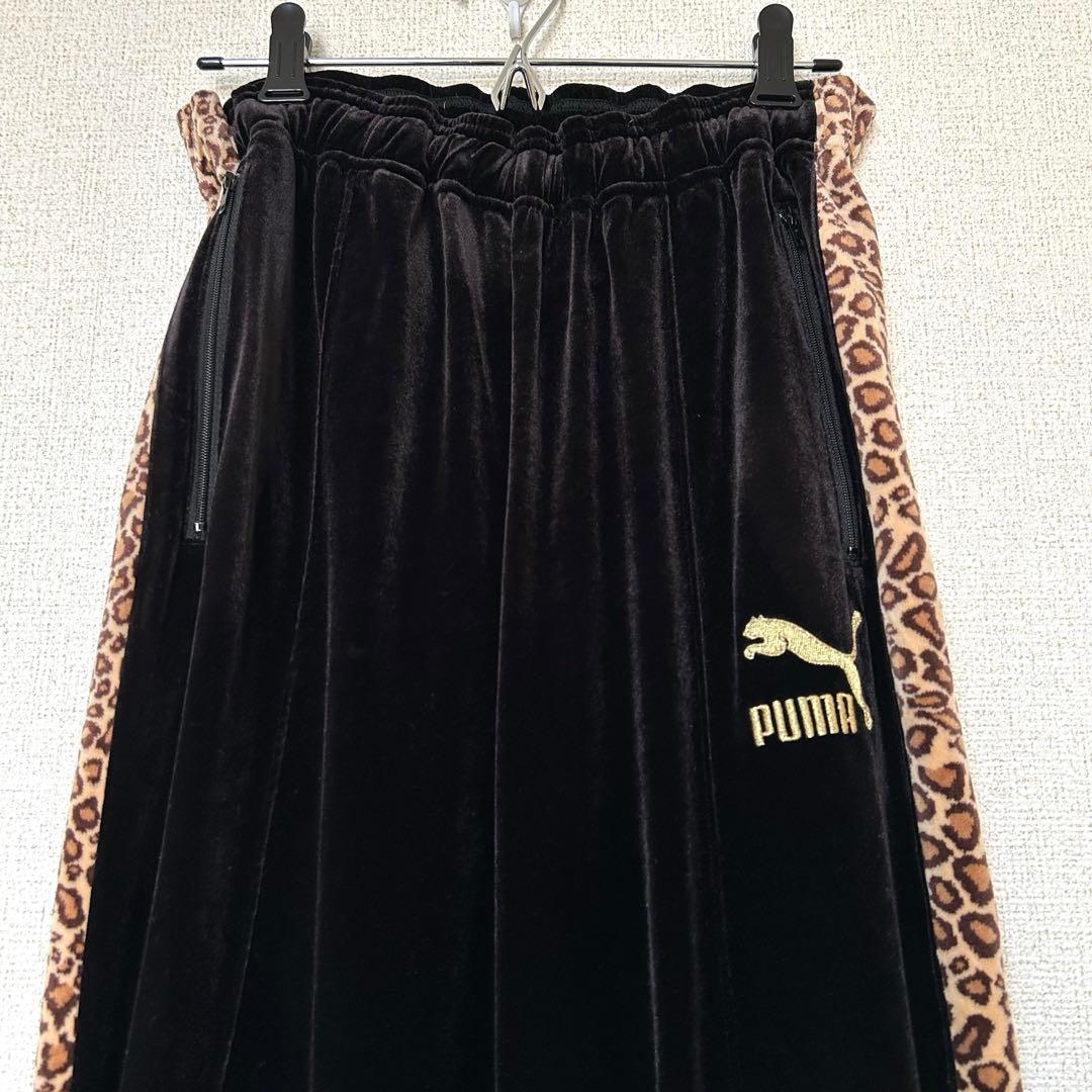 PUMA x BEAMS 別注 ベロア トラックジャケット セットアップ 豹柄