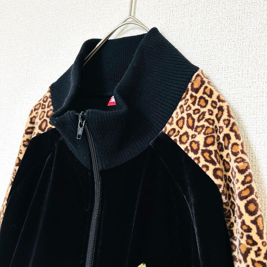 PUMA x BEAMS 別注 ベロア トラックジャケット セットアップ 豹柄