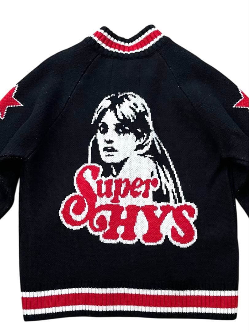 HYSTERIC GLAMOURヒステリックグラマー ジップニット 黒