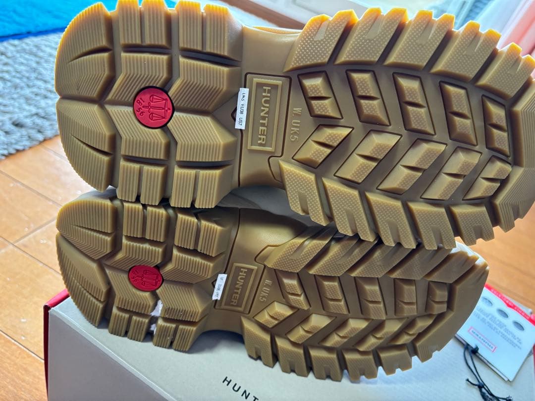 HUNTER ショートブーツ アイボリー 24センチ