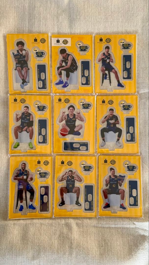 宇都宮ブレックスUSAGIYA×BREXコラボアクリルスタンド9個セット