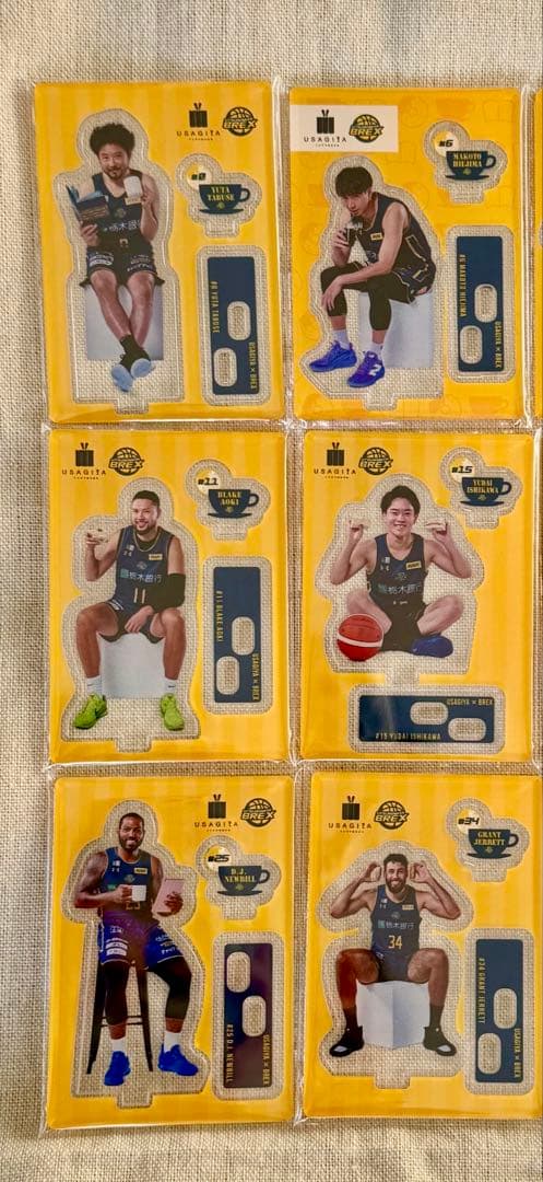 宇都宮ブレックスUSAGIYA×BREXコラボアクリルスタンド9個セット