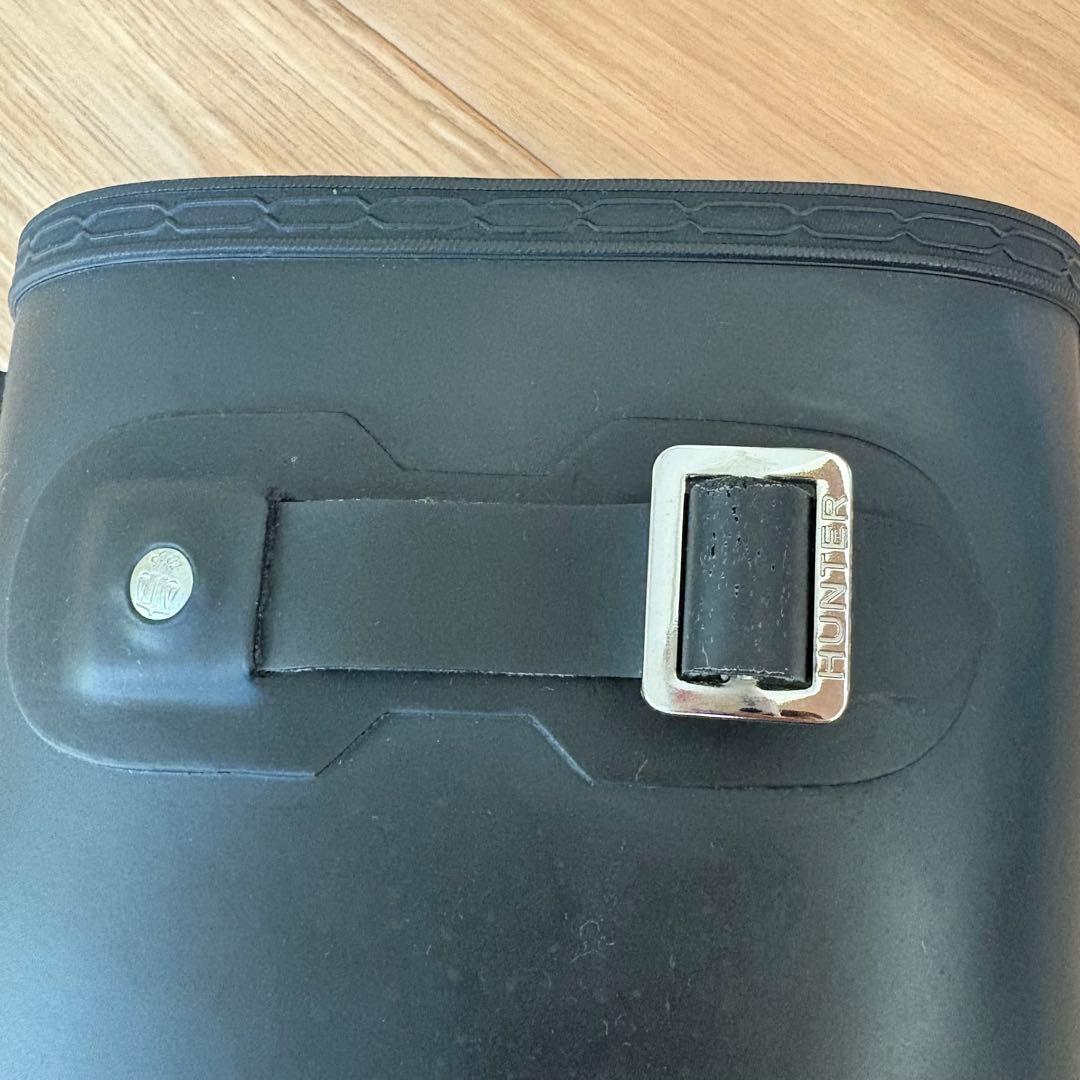 HUNTER ブラック ロングブーツ UK6 EU39