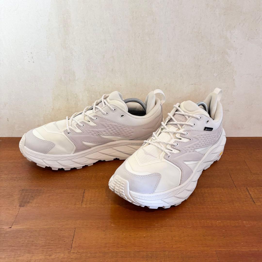 極美品　ホカ　オネオネ　アナカパ ロウ ゴアテックス 25.5センチ　白　465