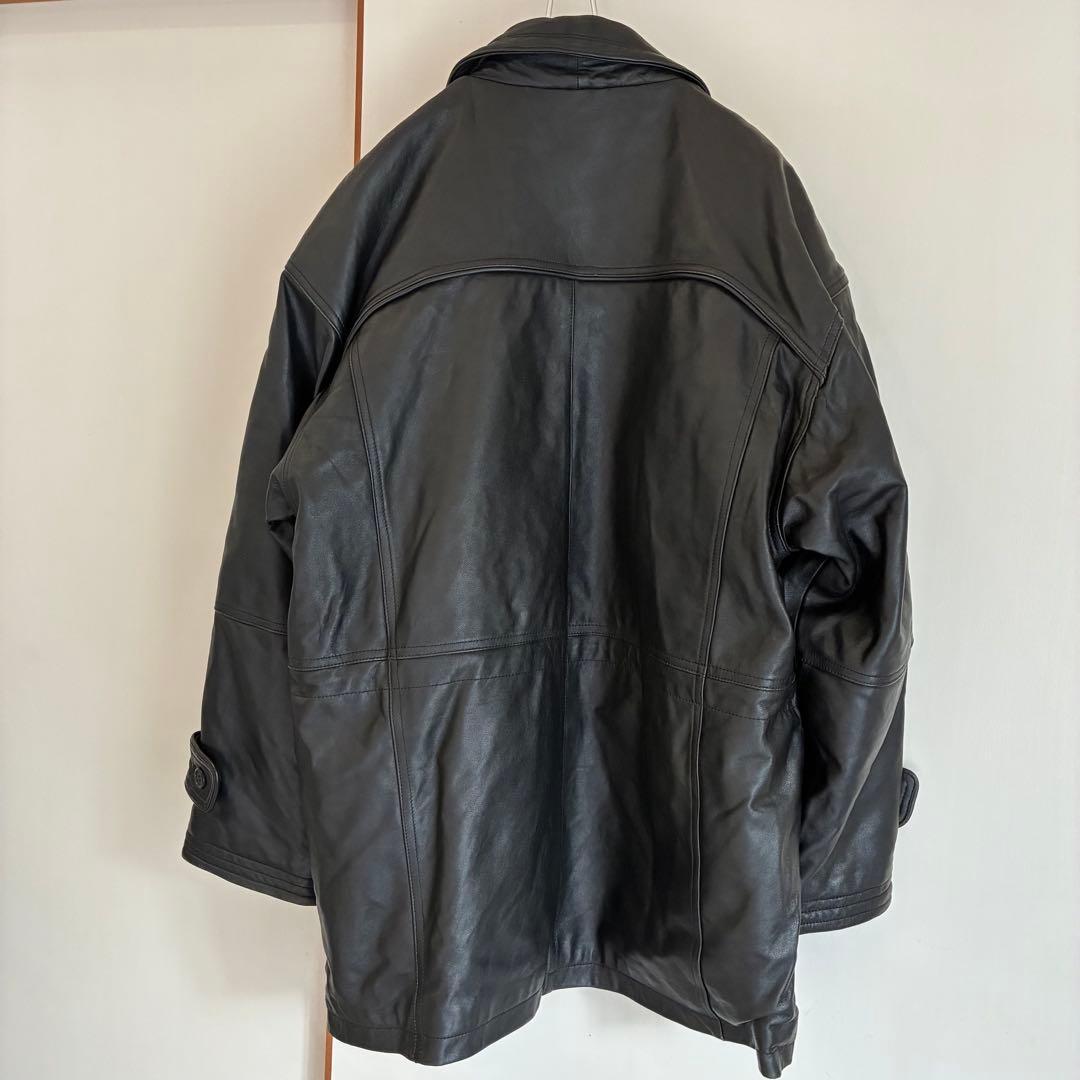 BALMAIN バルマン ラムレザー ジャケット 本革 オーバーサイズ ブラック