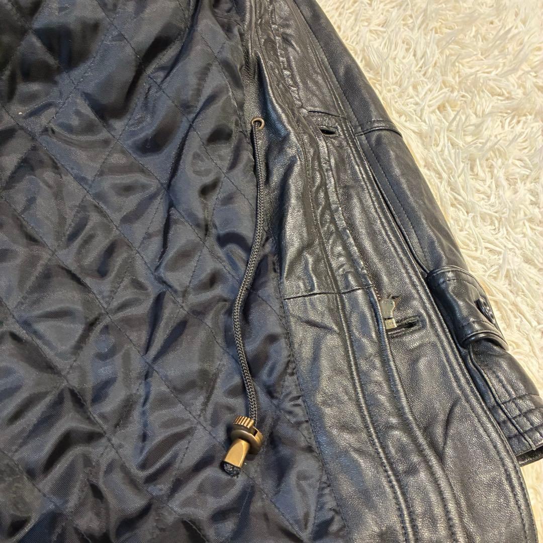 BALMAIN バルマン ラムレザー ジャケット 本革 オーバーサイズ ブラック