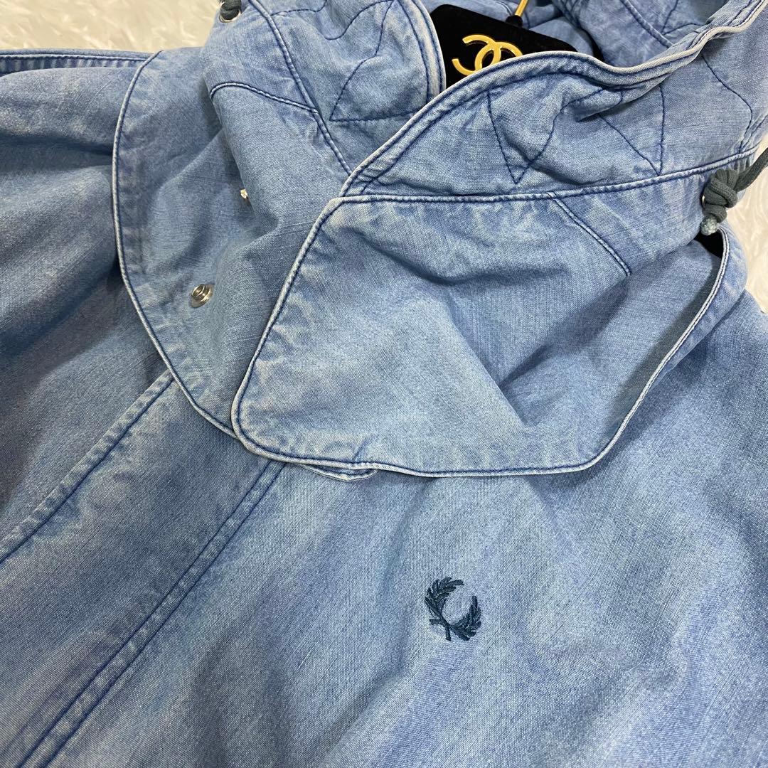 フレッドペリー　デニム　モッズコート　フード付き　ワンピース　羽織り