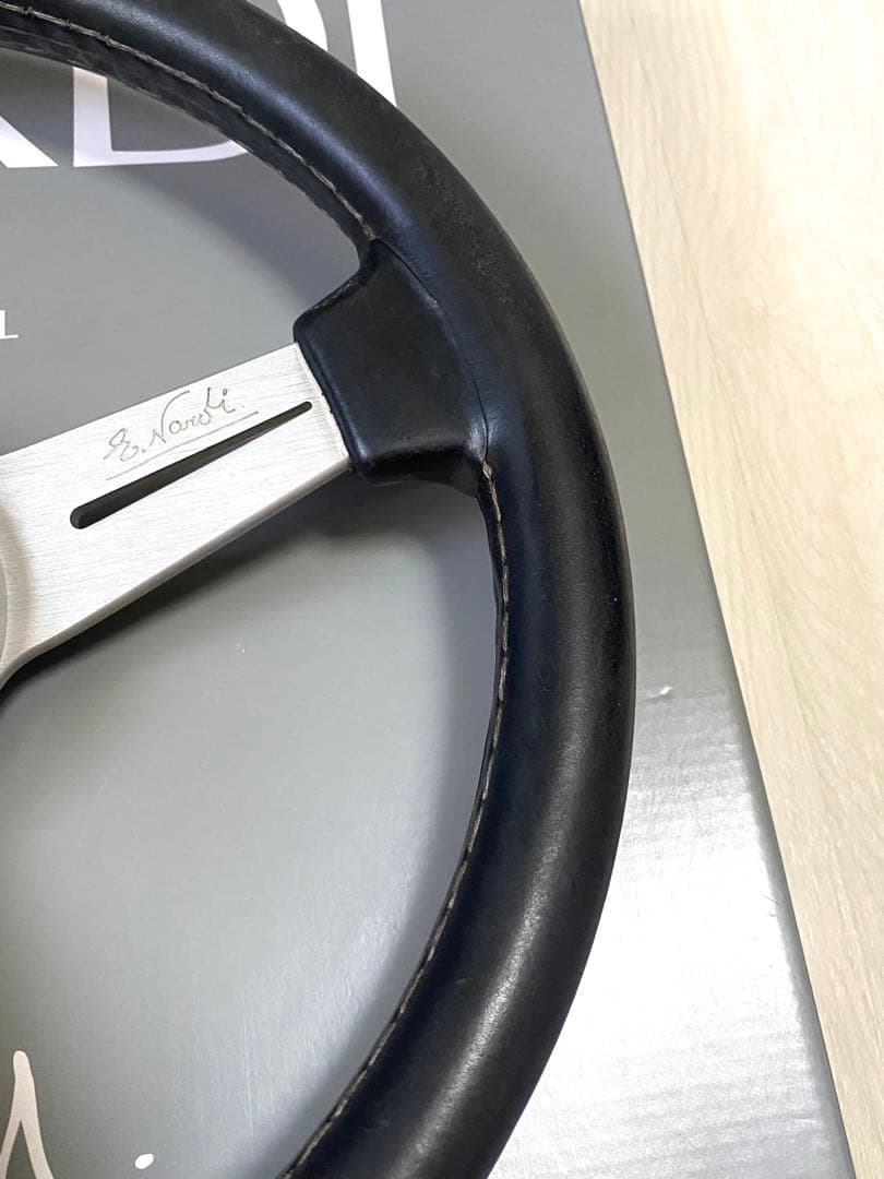 NARDI レザーステアリング33Φ 即決大歓迎　ナルディ　小径　 希少 FET