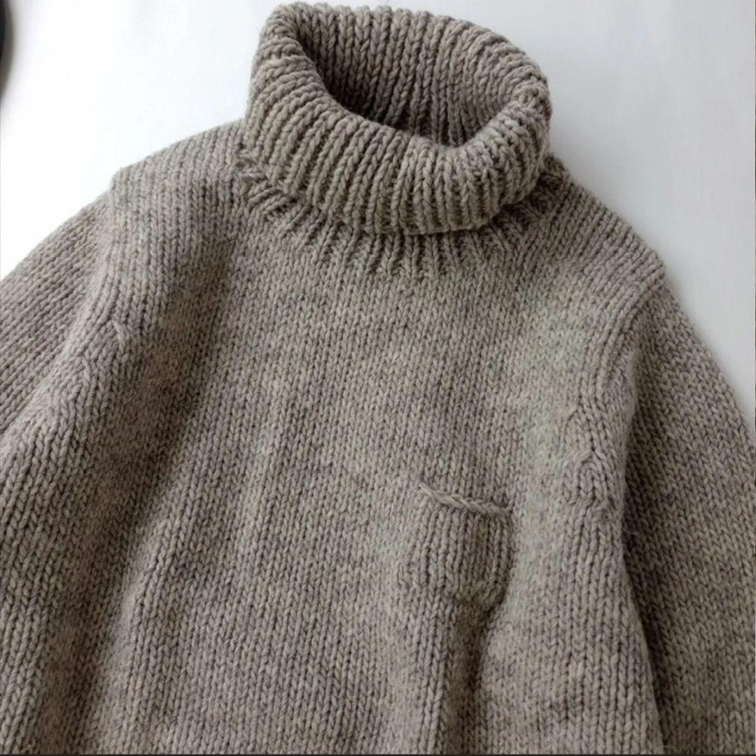 ゴーシュ グレー タートルネック ニット