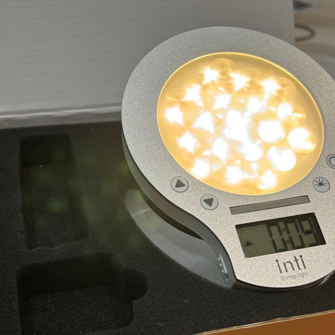 極美品★inti4s 光で起きる目覚まし時計 inti Energy Light