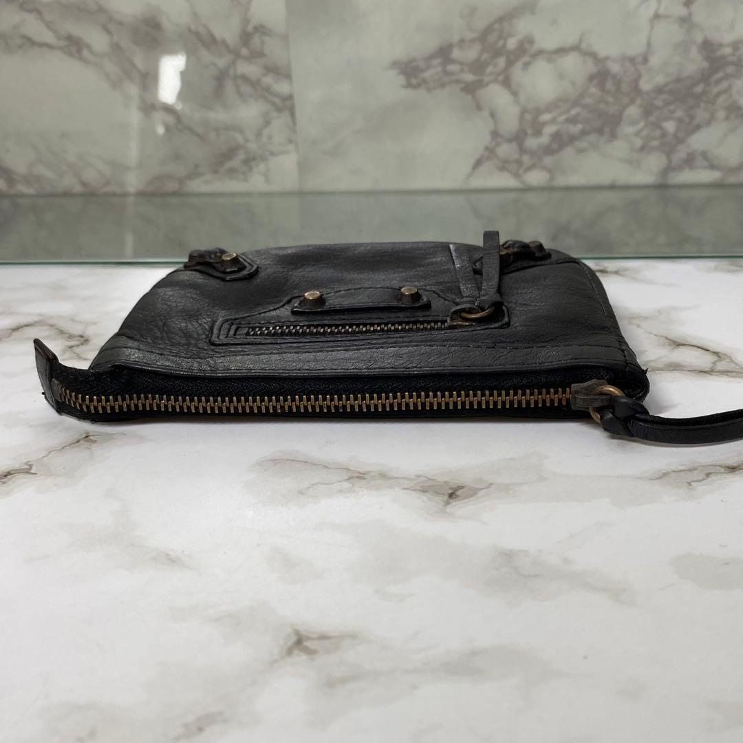 BALENCIAGA バレンシアガ ケース ジャイアント ブラック 黒 革