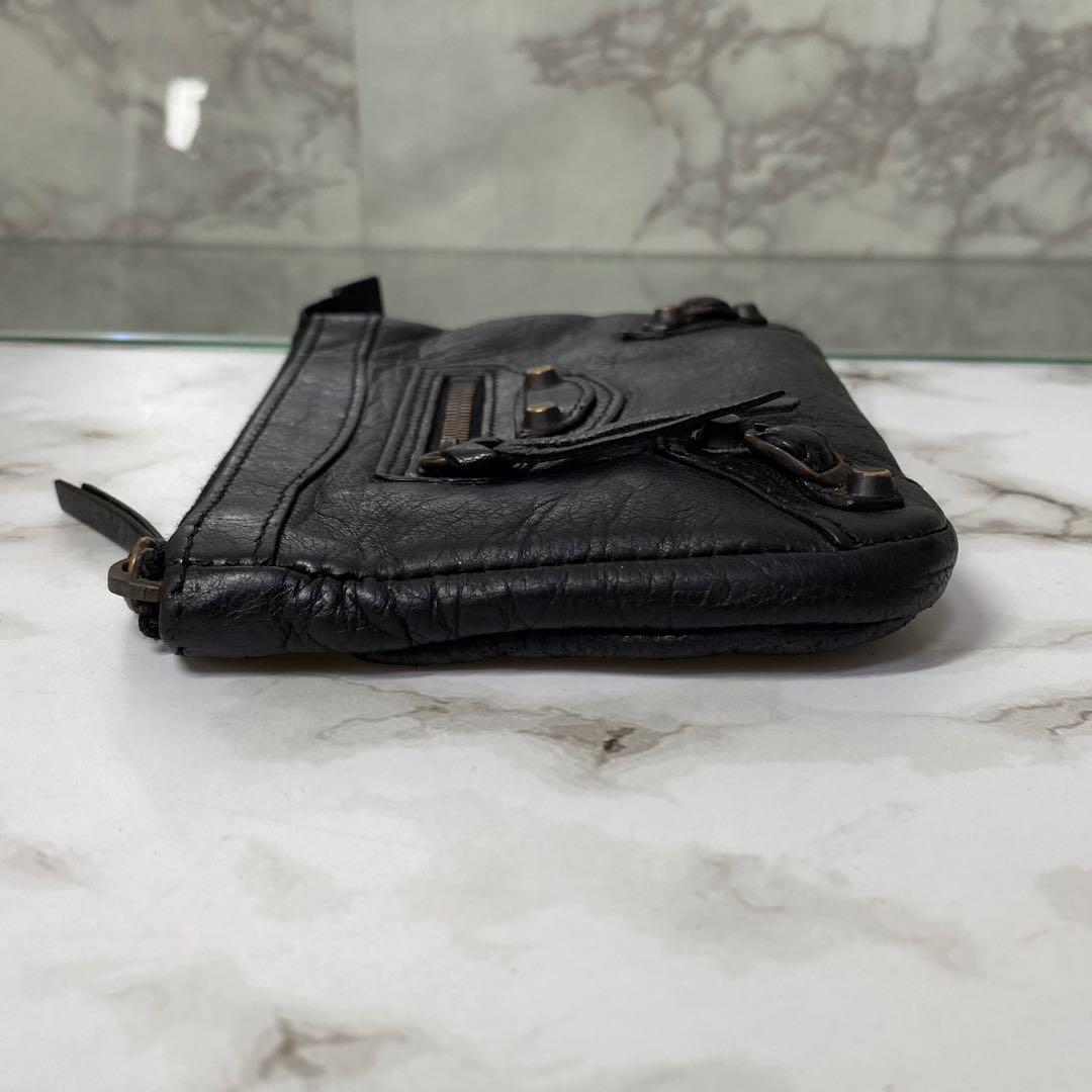 BALENCIAGA バレンシアガ ケース ジャイアント ブラック 黒 革