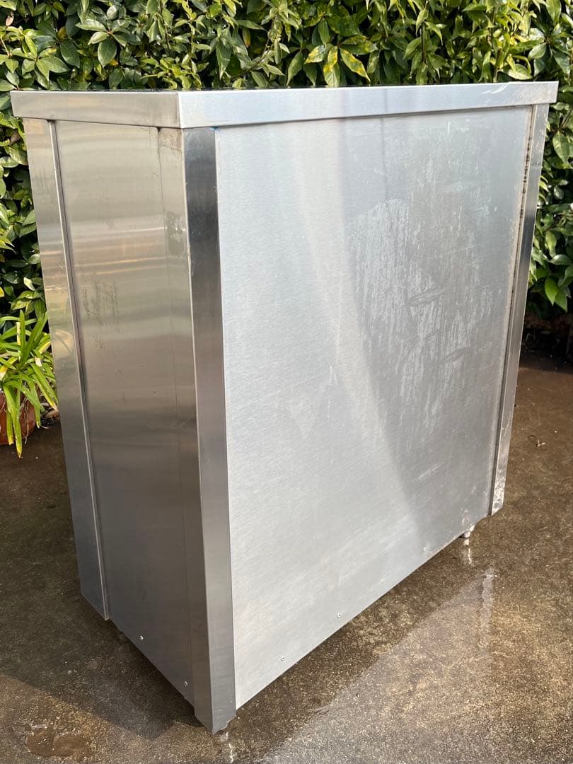 ステンレスは引き出し付きキャビネット　食器棚　作業台　890×450×1050