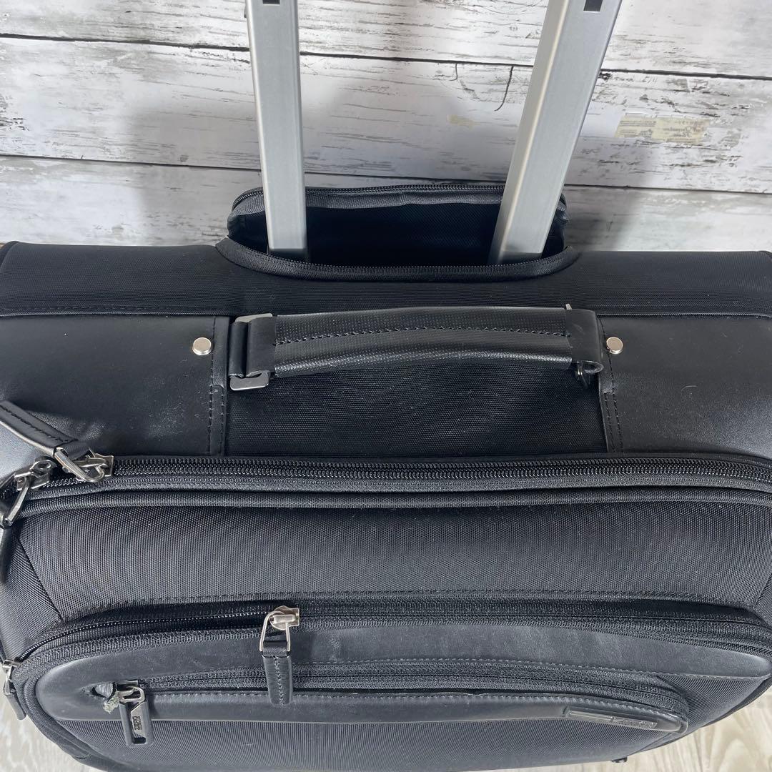 【美品】ゼロハリバートン 2WAY キャリーバッグ 機内持込 通勤 出張 4輪