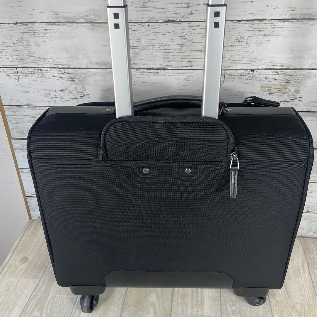 【美品】ゼロハリバートン 2WAY キャリーバッグ 機内持込 通勤 出張 4輪