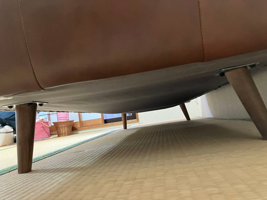 モコシ unicoウニコ　MOLNモルン レザーソファ3シーター