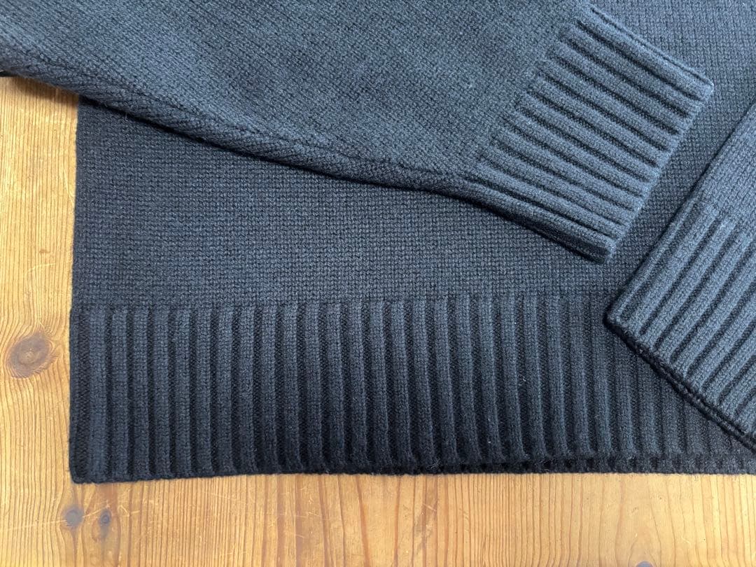 theory★カシミヤ混★ハイネックニット★ブラック