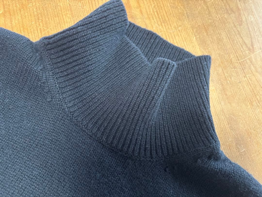 theory★カシミヤ混★ハイネックニット★ブラック