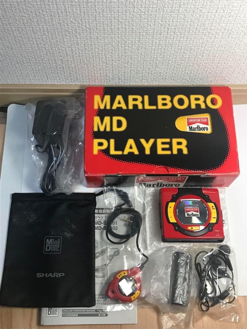 【希少】MDプレイヤー　SHARP×Marlboroコラボ　　MD-SS302M