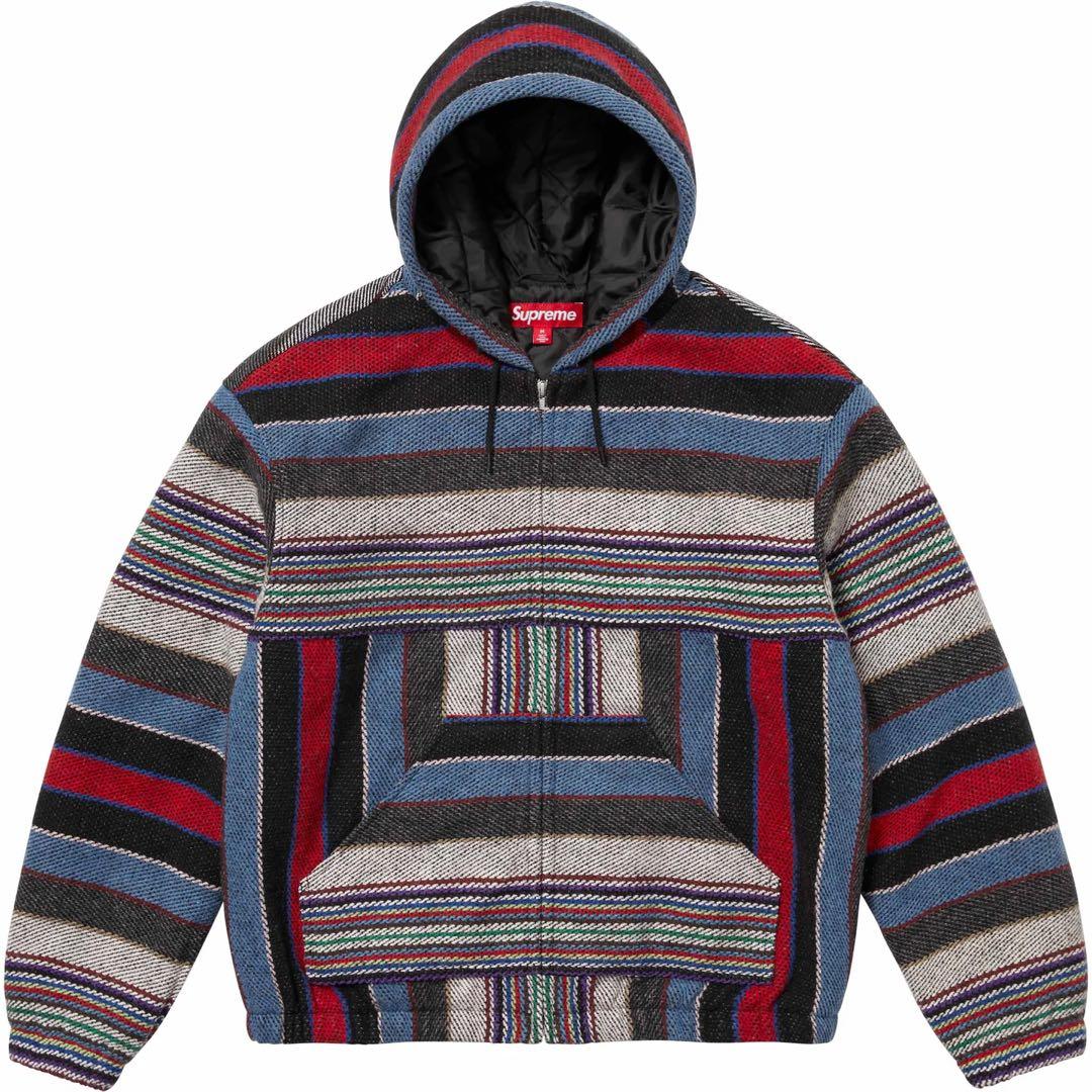 ジャケット・アウター Supreme Woven Stripe Hooded Jacket