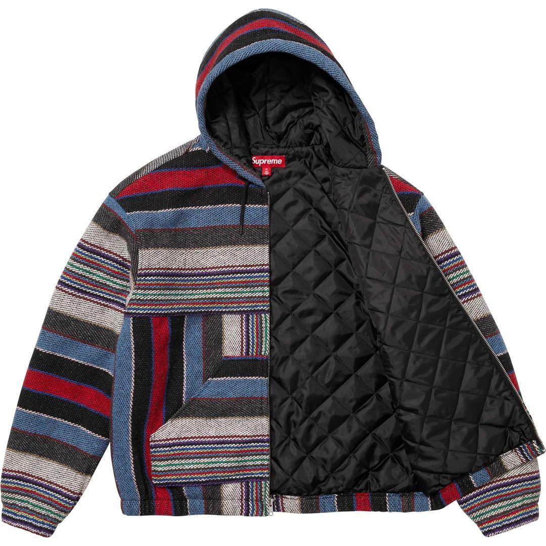 ジャケット・アウター Supreme Woven Stripe Hooded Jacket