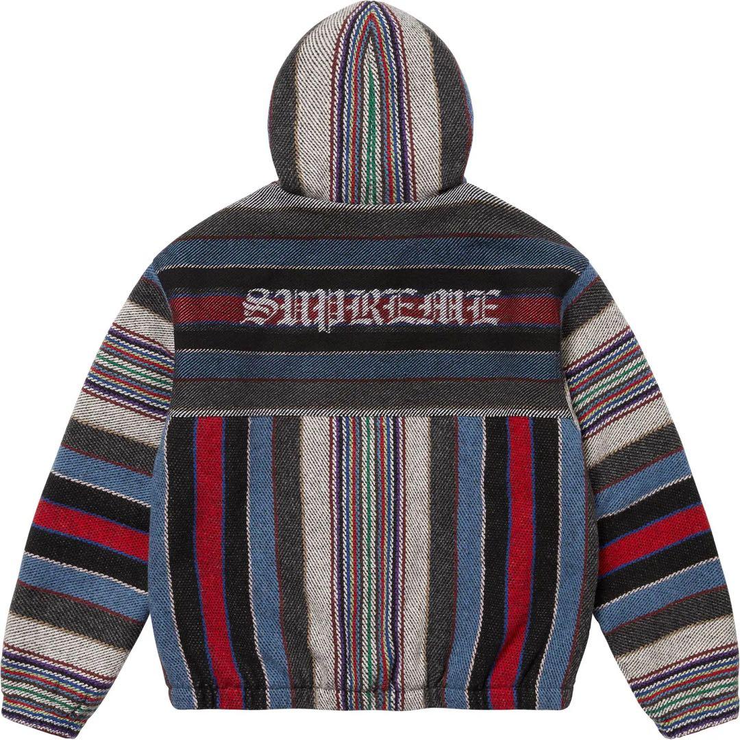 ジャケット・アウター Supreme Woven Stripe Hooded Jacket