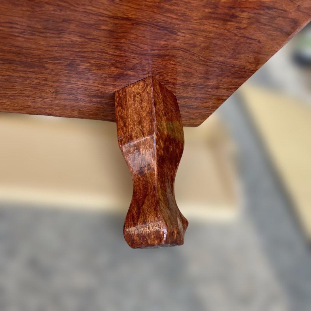 天然木 高級座卓 和 無垢 ローテーブル 一枚板調 平卓 レトロ　アンティーク