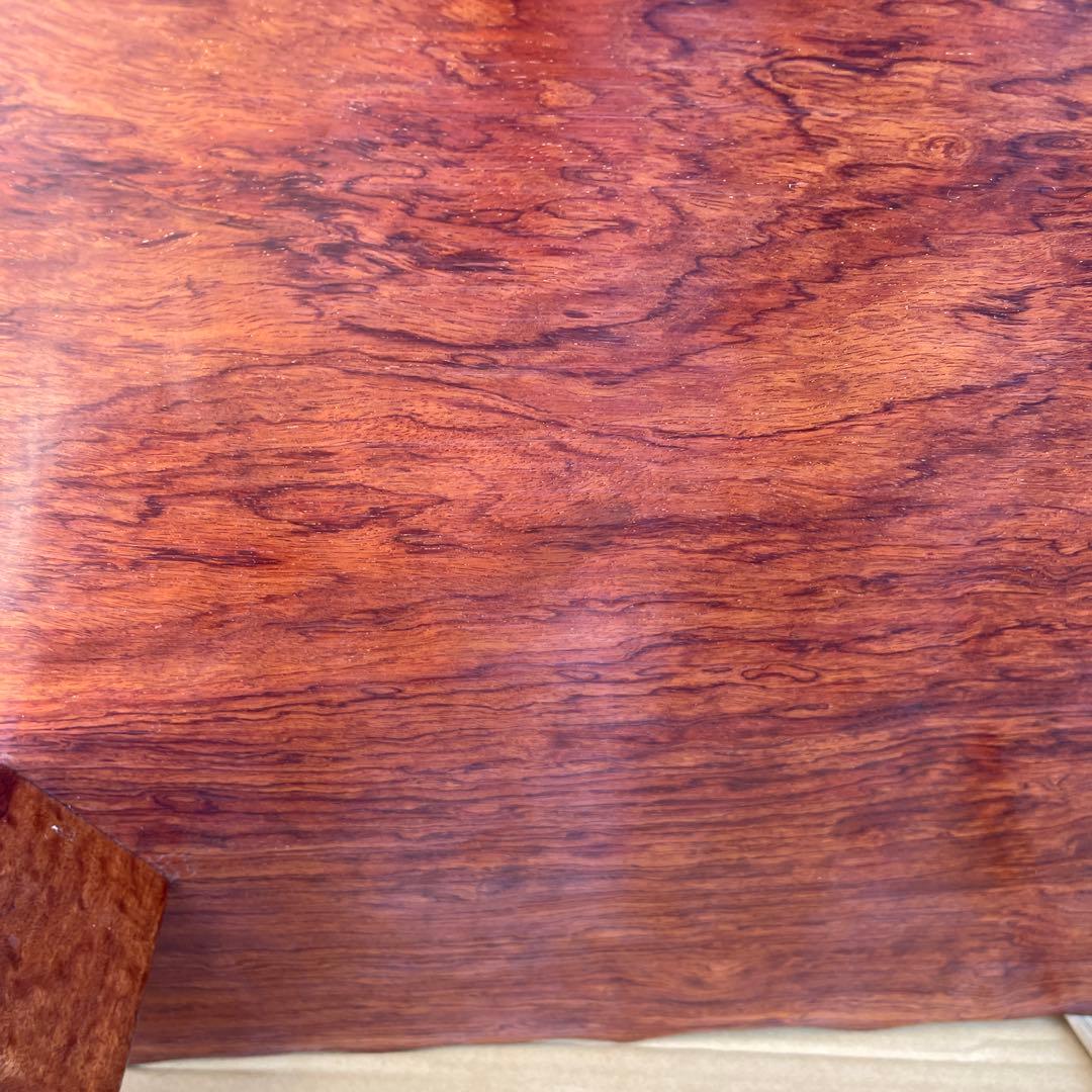 天然木 高級座卓 和 無垢 ローテーブル 一枚板調 平卓 レトロ　アンティーク