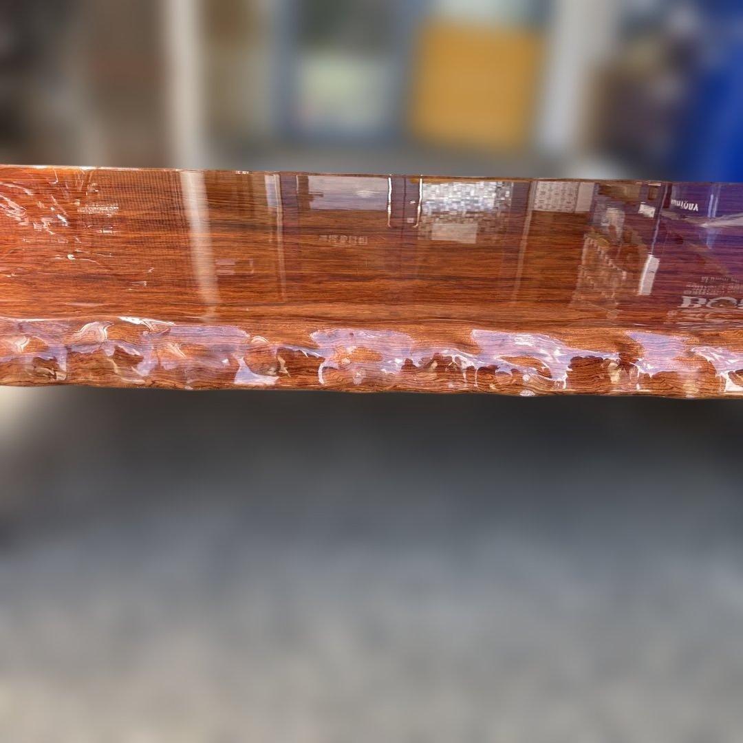 天然木 高級座卓 和 無垢 ローテーブル 一枚板調 平卓 レトロ　アンティーク