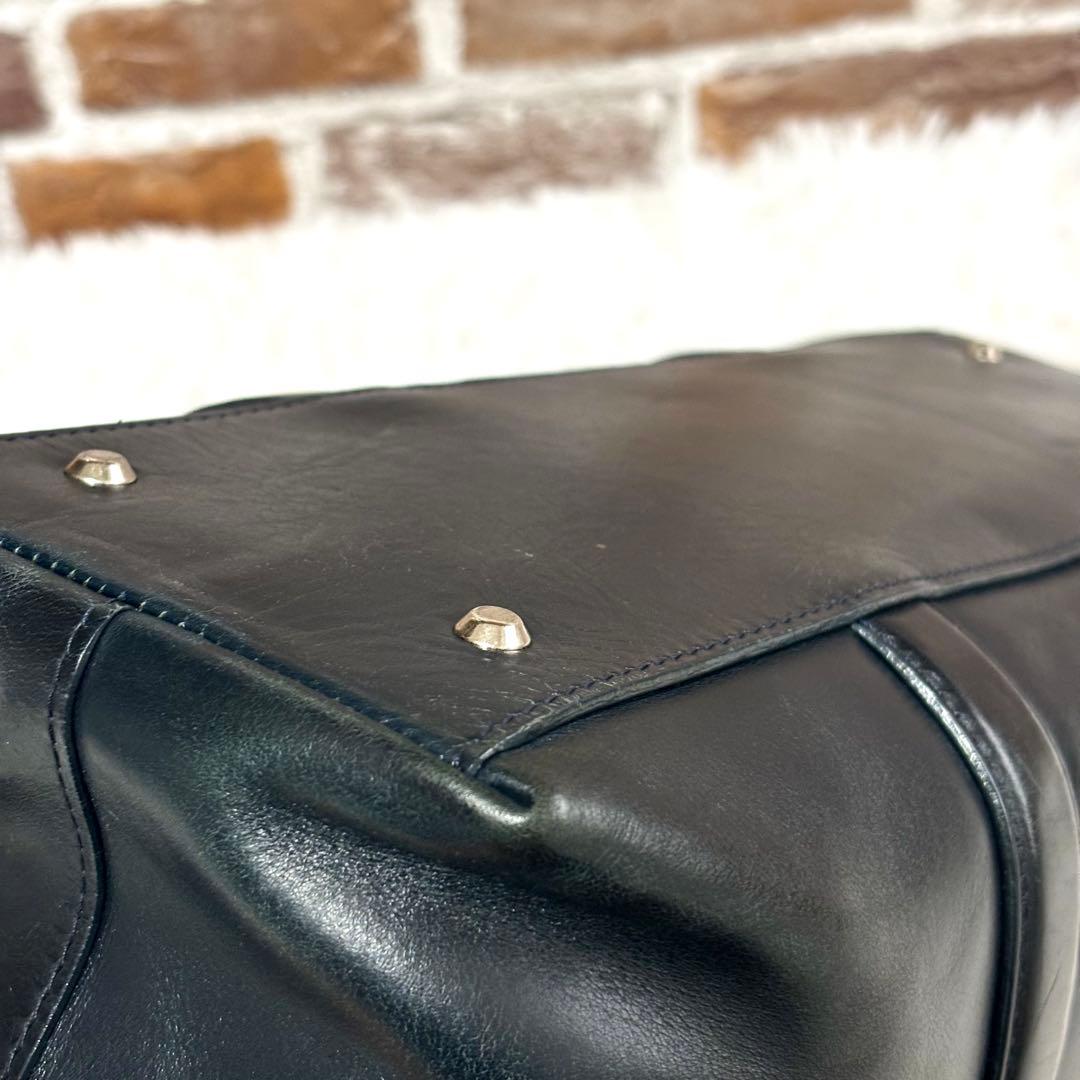 ✨人気レア✨マッキントッシュ A4可 トートバッグ ビジネスバッグ ブラック革