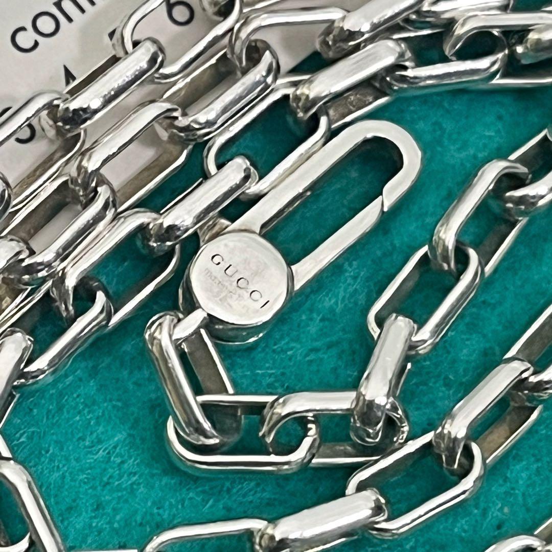 美品　GUCCI 3.8ミリ シルバー925 チェーンネックレス