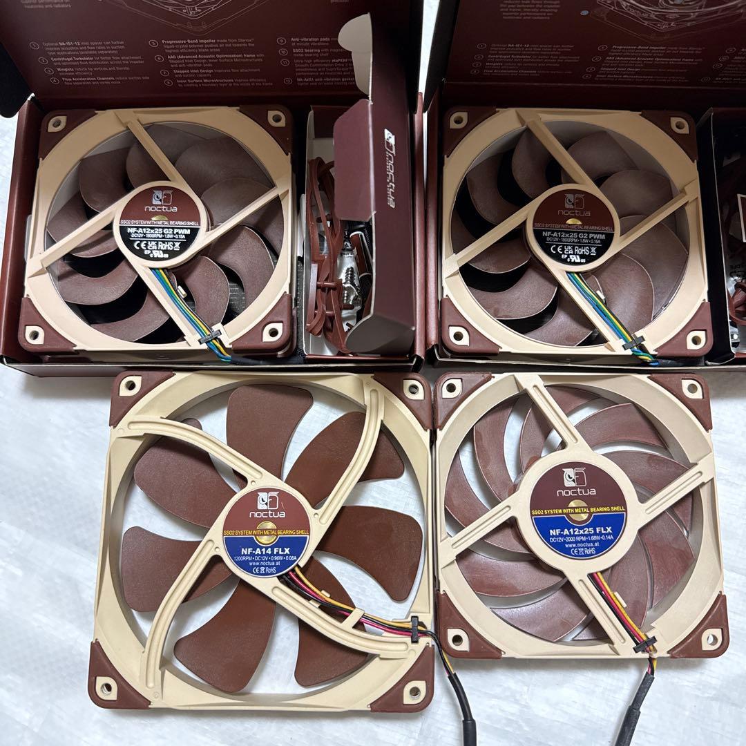 PC用ファン・クーラー Noctua NF-A12x25 G2 PWM & NF-A14 FLX