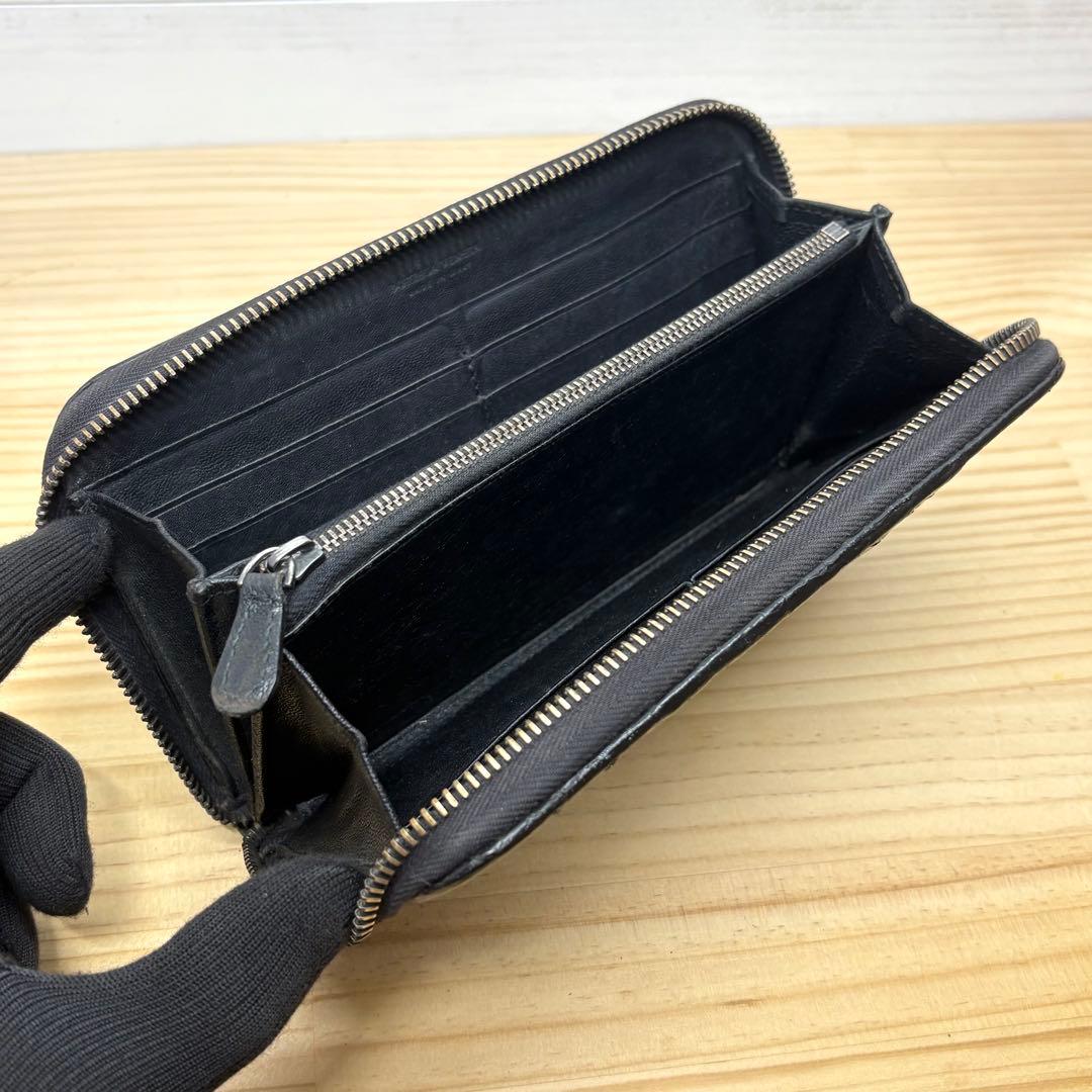 ボッテガヴェネタ　長財布　イントレチャート　パイソン