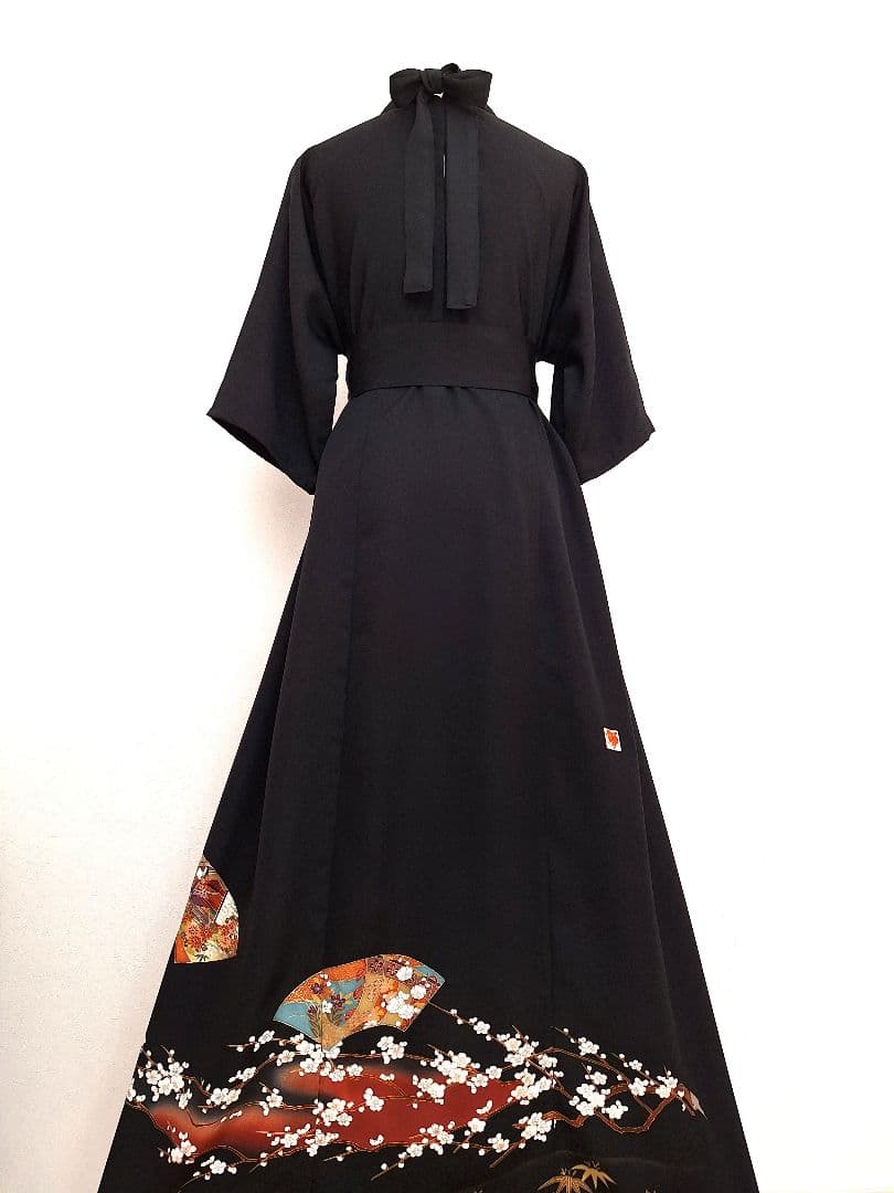 着物リメイクワンピース3667