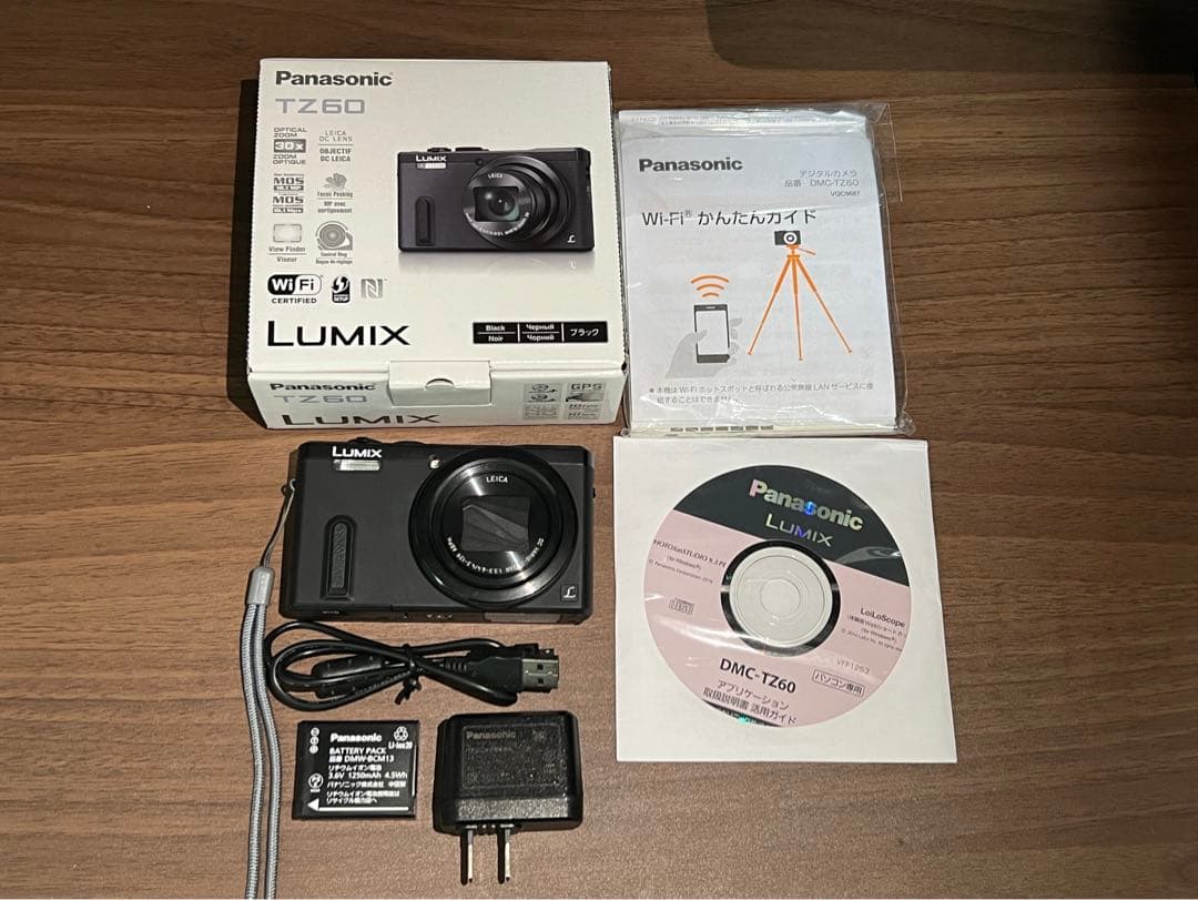 【極美品】Panasonic LUMIX TZ60 黒 ライカレンズ