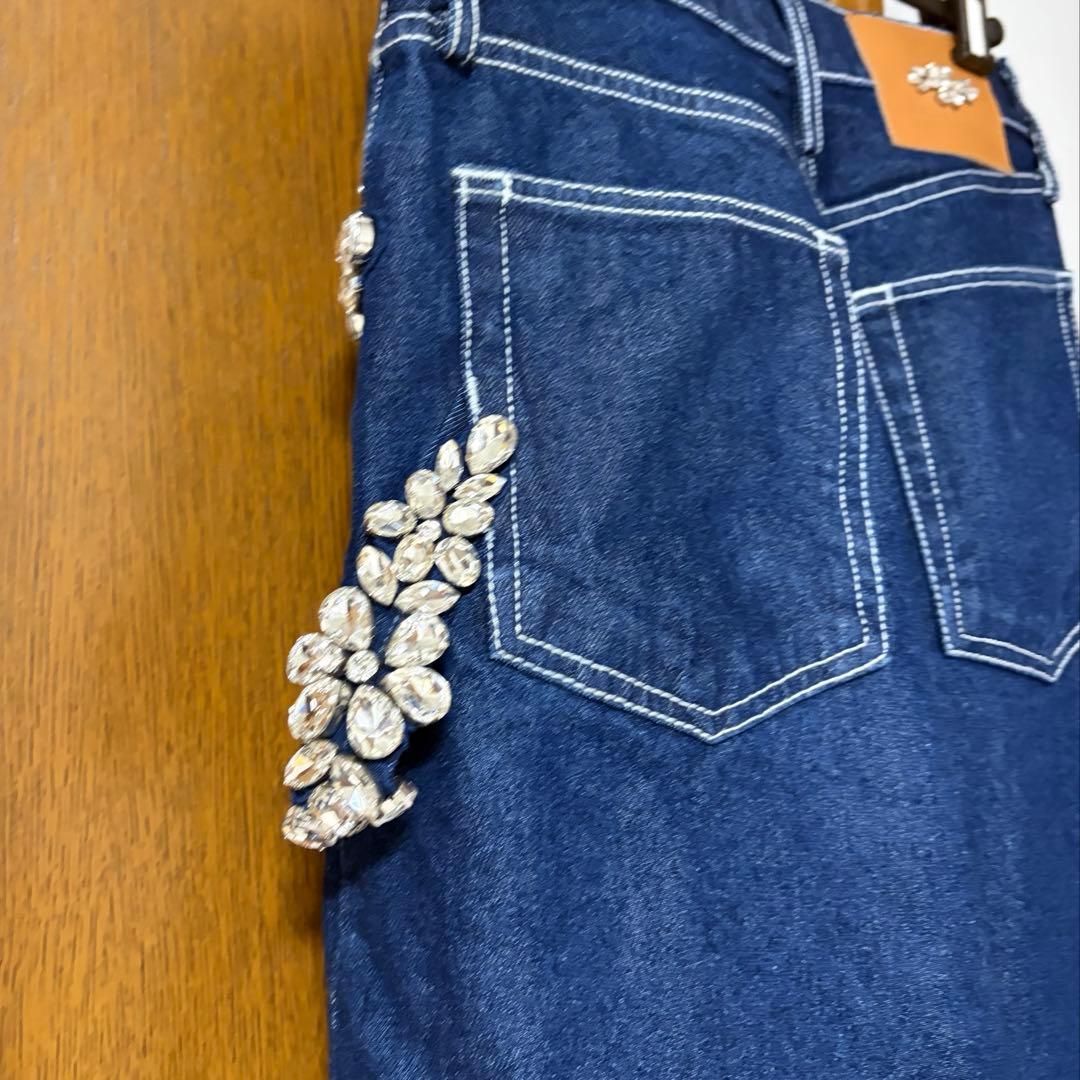 SIMONE ROCHA WIDE LEG PUDDLE JEANS デニム