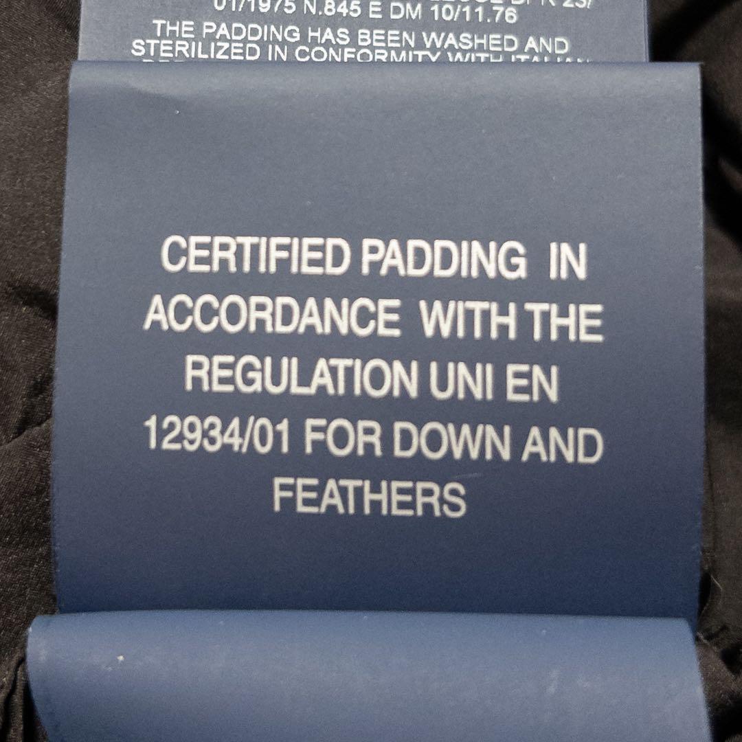 HERNO ノーカラーダウンコートモヘヤ シャギー 異素材 黒 40
