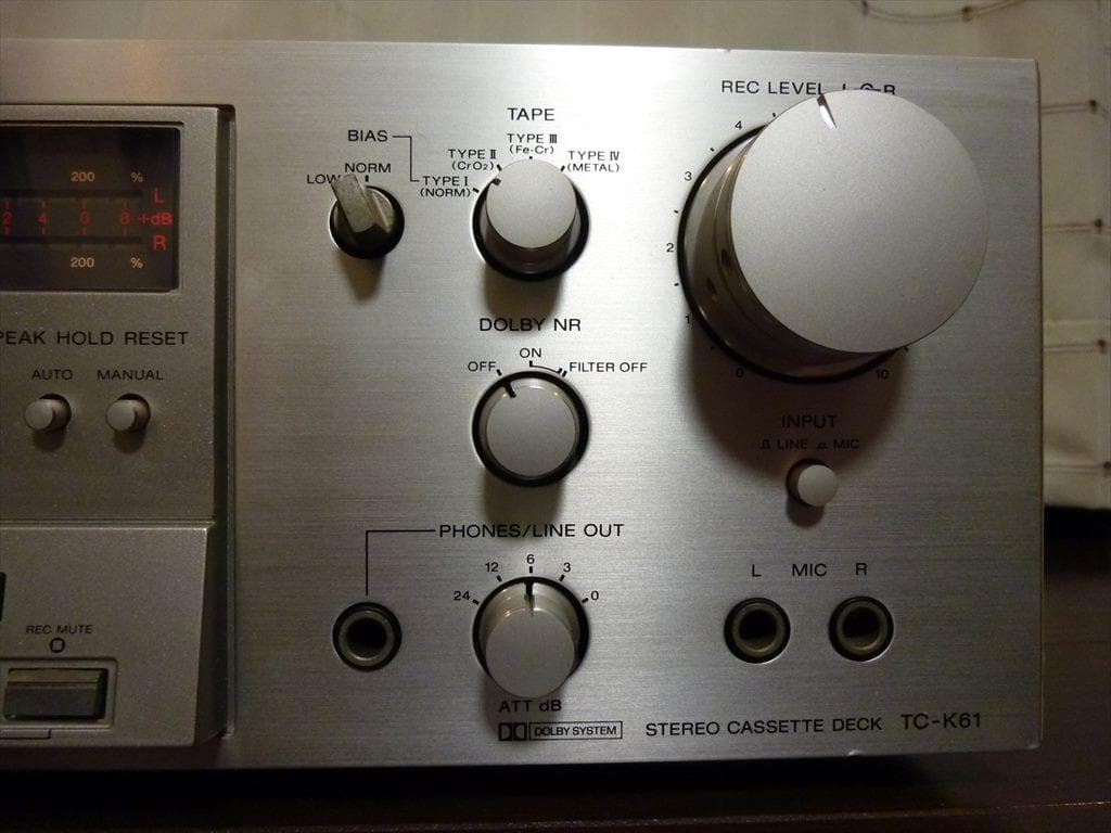 SONY ソニー カセットデッキ TC-K61 修理済 全機能動作 美品