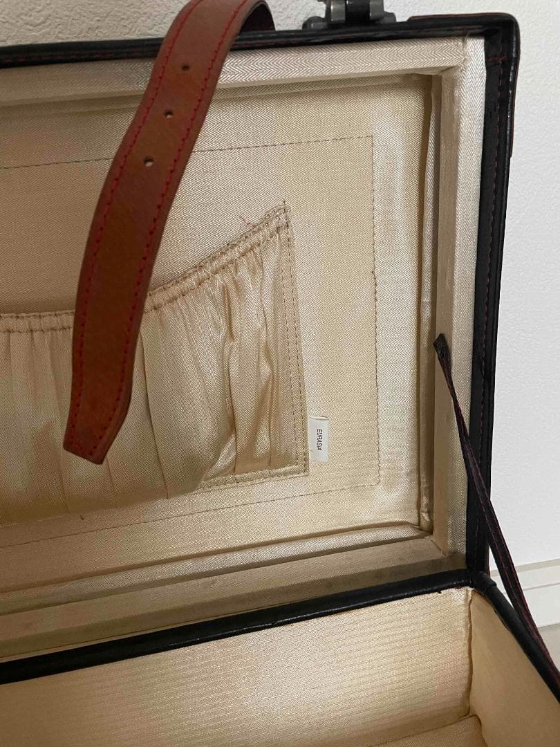 ユーラシアトランク　本革黒キャメル　機内持ち込み　キャリーカート　旅行鞄　シフレ