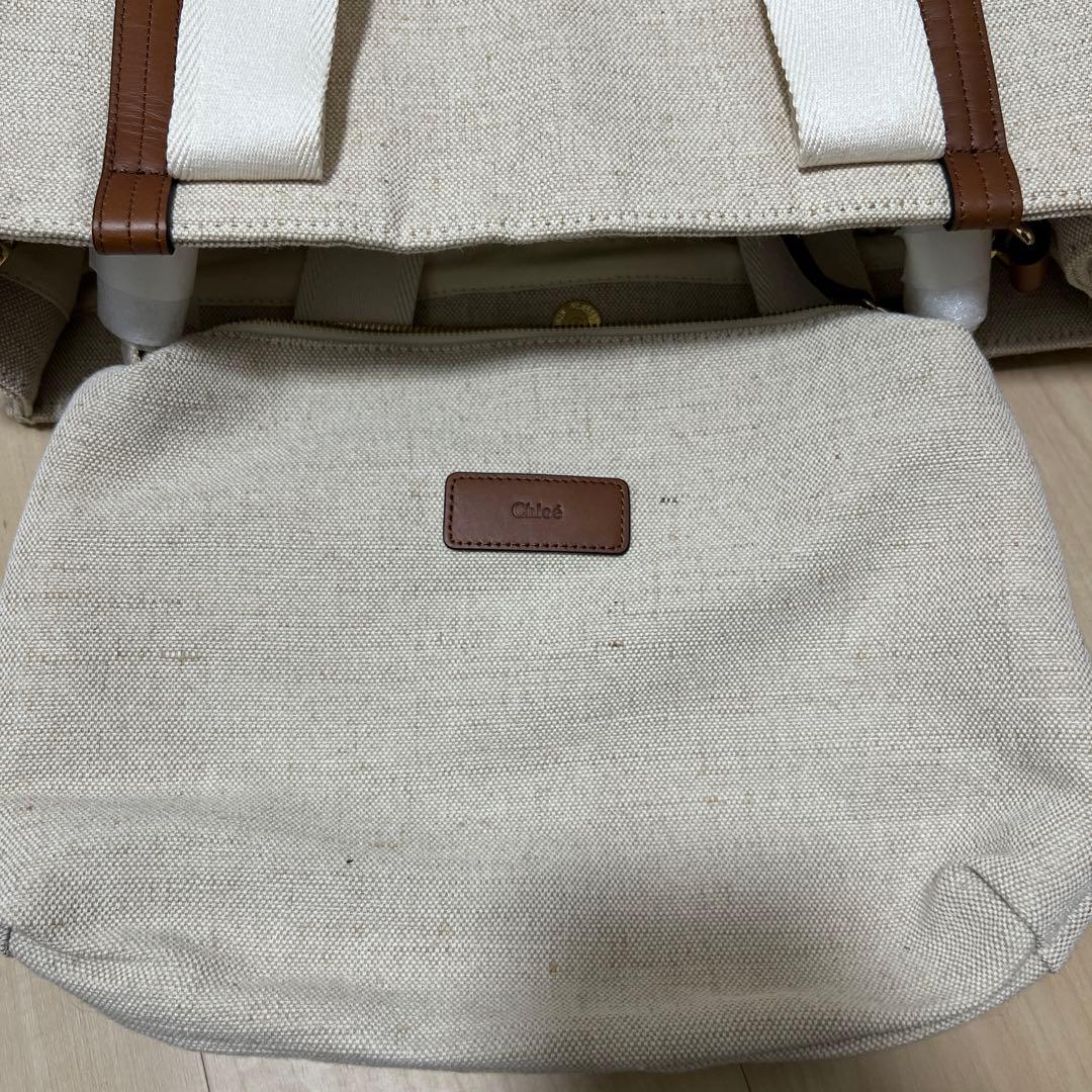 新品未使用Chloé マザーズバッグ ベージュ キャンバス