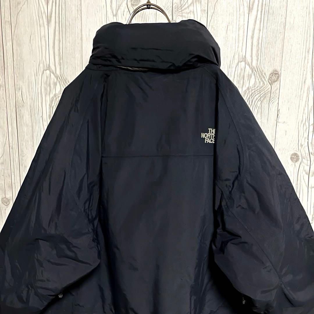 ノースフェイス★３WAY　マウンテンパーカー　ライナー付　XXL　黒　ロゴ刺繍