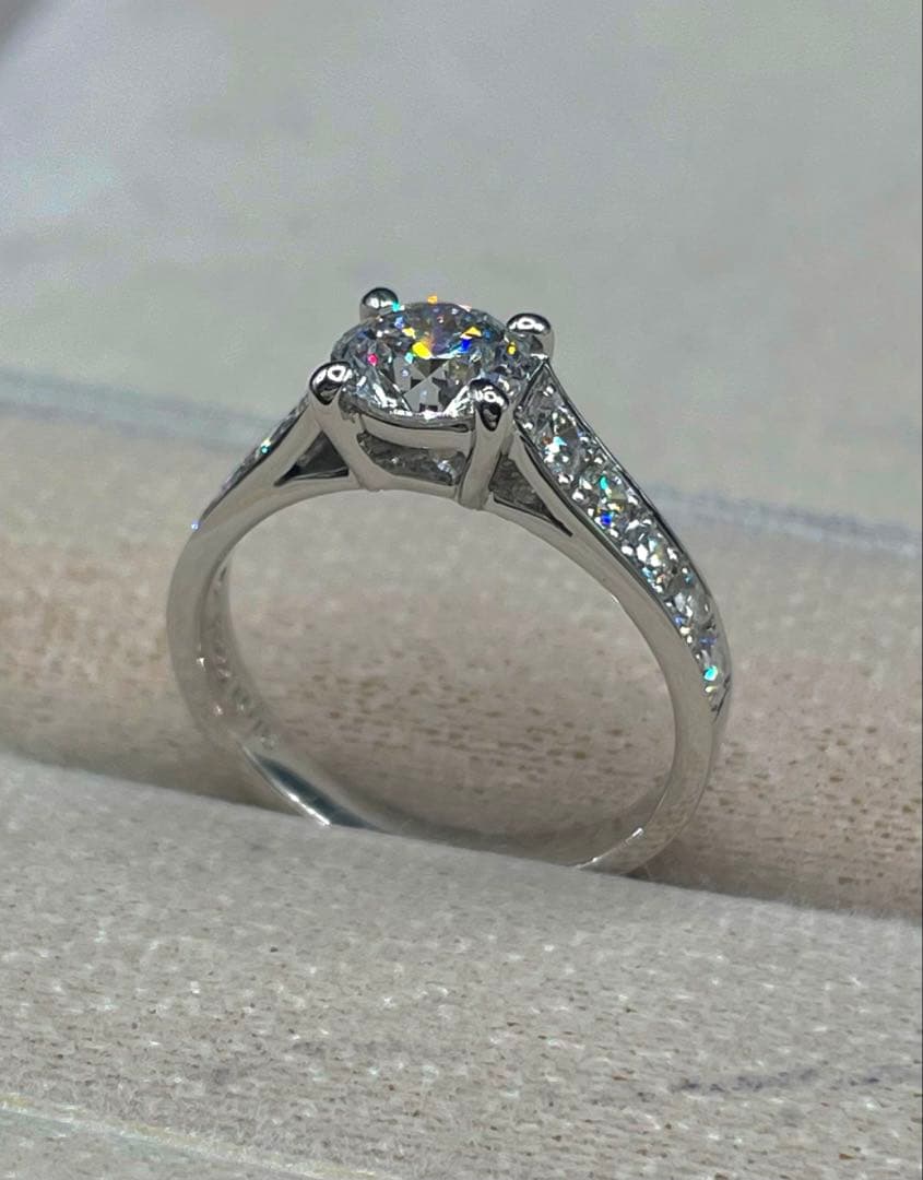 最終交渉可JA93★最高級 ダイヤモンド1.516ct pt リング 鑑定書付