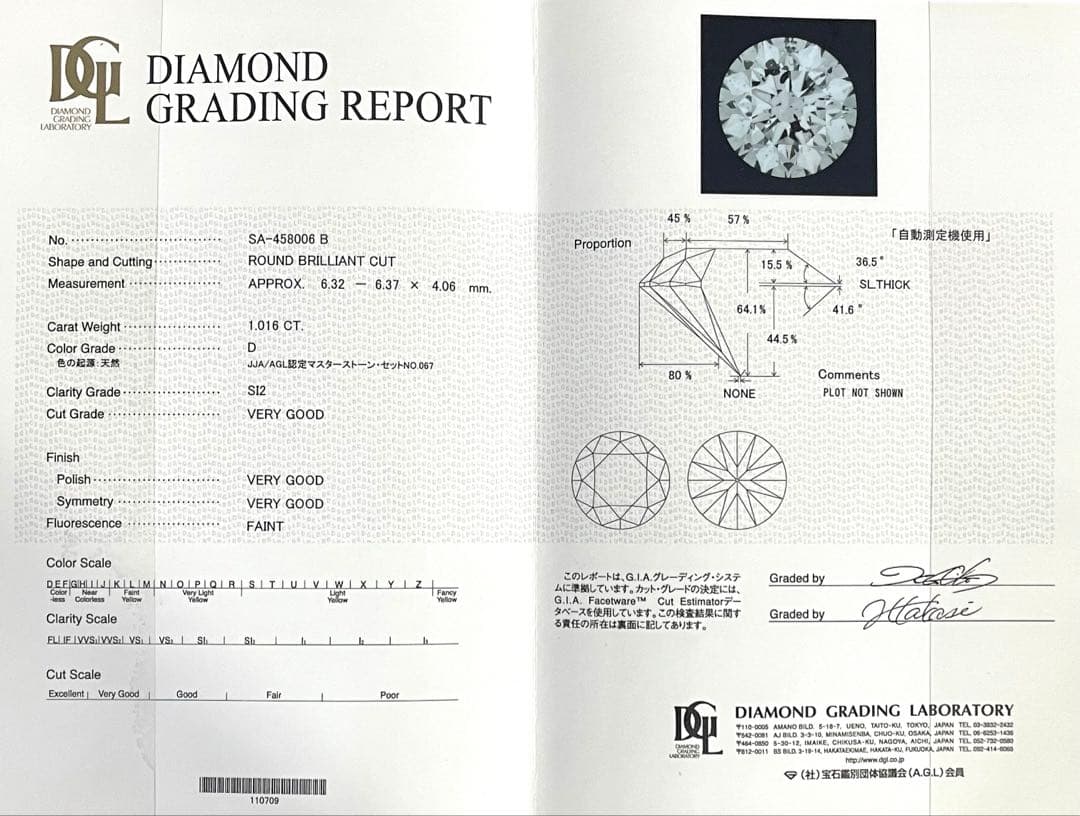 最終交渉可JA93★最高級 ダイヤモンド1.516ct pt リング 鑑定書付